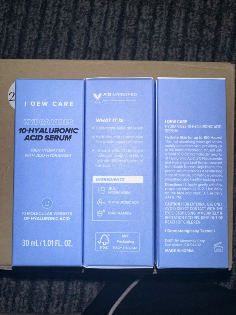 Set of 3 I Dew Care Hydra Vibes 10-Hyaluronic Acid Serum - 30ml